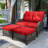 Parinka 49'' Wide Straight Wicker Loveseat with Cushions-1018923864