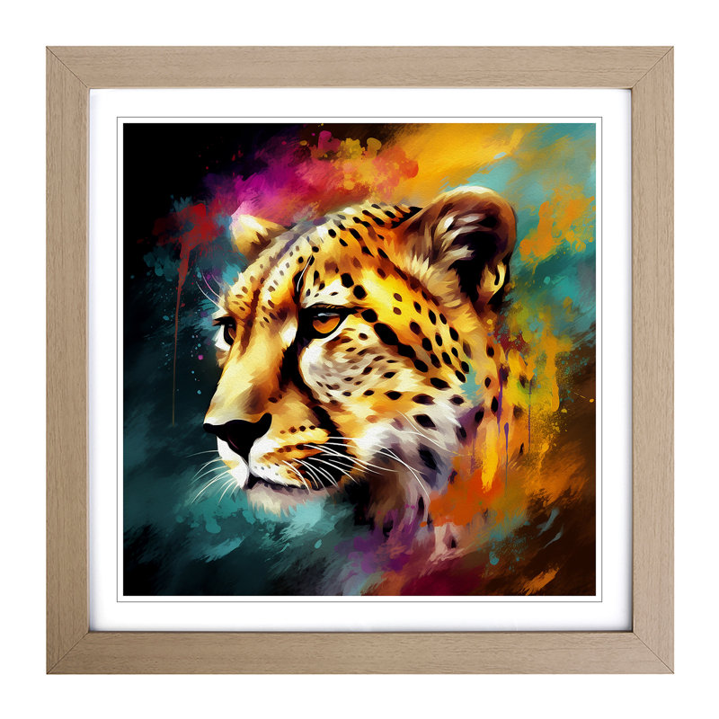 Single Picture Frame Print on Wood, Oak