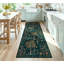 Tapis de couloir bohème lavable 60 x 180 cm – Antidérapant, mince, idéal pour couloir/cuisine/salle de bain-784151340