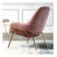 Chaise en mousse haute densité avec pieds plaqués or-109022994
