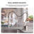 Kitchen Faucet with Pull Down Sprayer, Stainless Steel Kitchen Faucet, Utility Single Handle Spring Sink Faucets 1 or 3 Hole, Kitchen Faucets for Farmhouse Camper Laundry Rv Bar-60067807