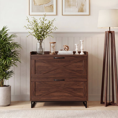 Lateral File Cabinet With Charging Station