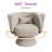 Upholstered Swivel Barrel Chair (Set Of 2)-1422412232