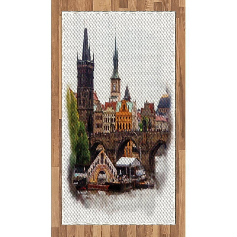 Scenery High Density Long Fiber Poly Threads Decorative Area Rug Carpet, Rectangle 2'7" x 5'