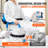Sliding Tub Transfer Bench Shower Chair With 360 Degree Swivel Seat 330LBS