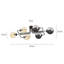 Cadesia Glass Semi Flush Mount-377327184