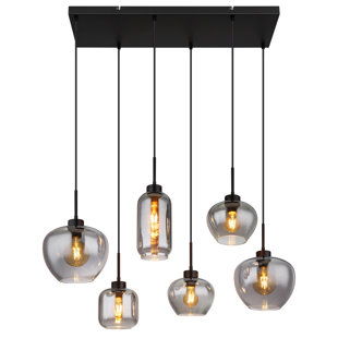 6 - Light Matte Black Pendant