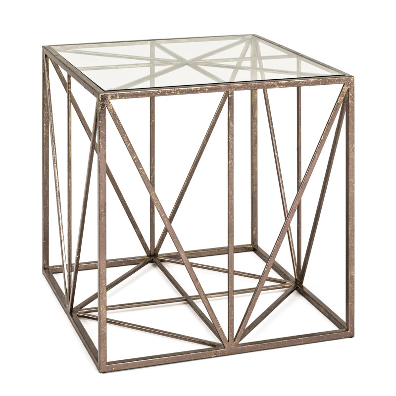 Fontenoy Glass Top End Table