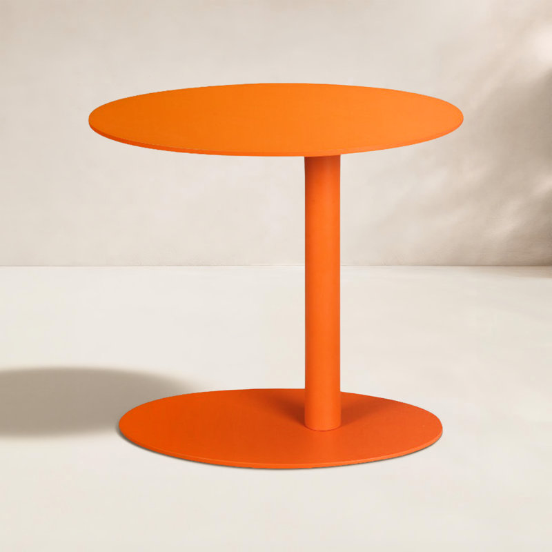 Table d'appoint en métal Sunset, Orange