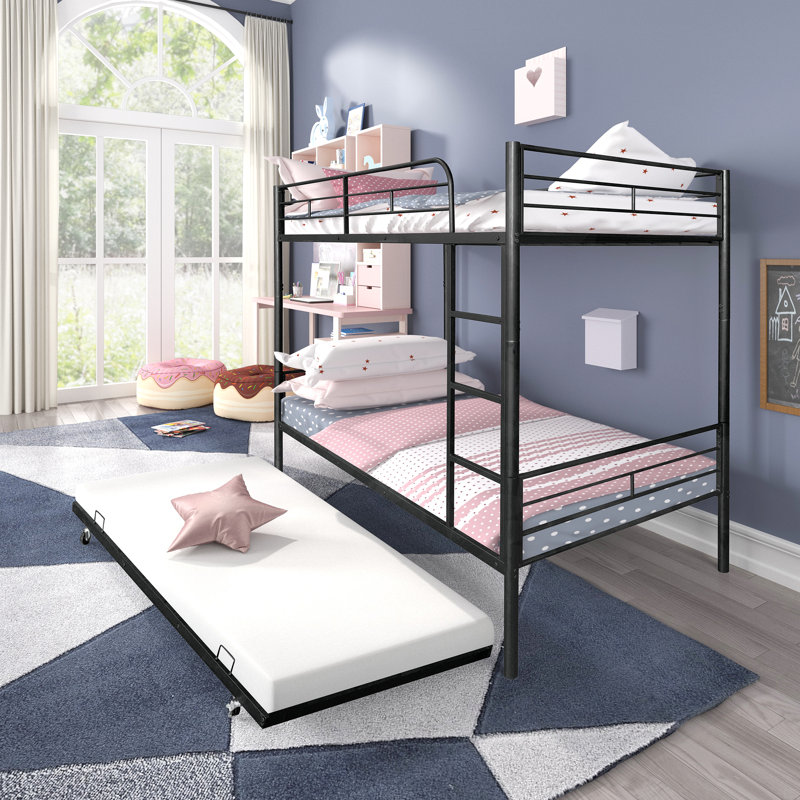 Separatable Bunk Bed With Trundle