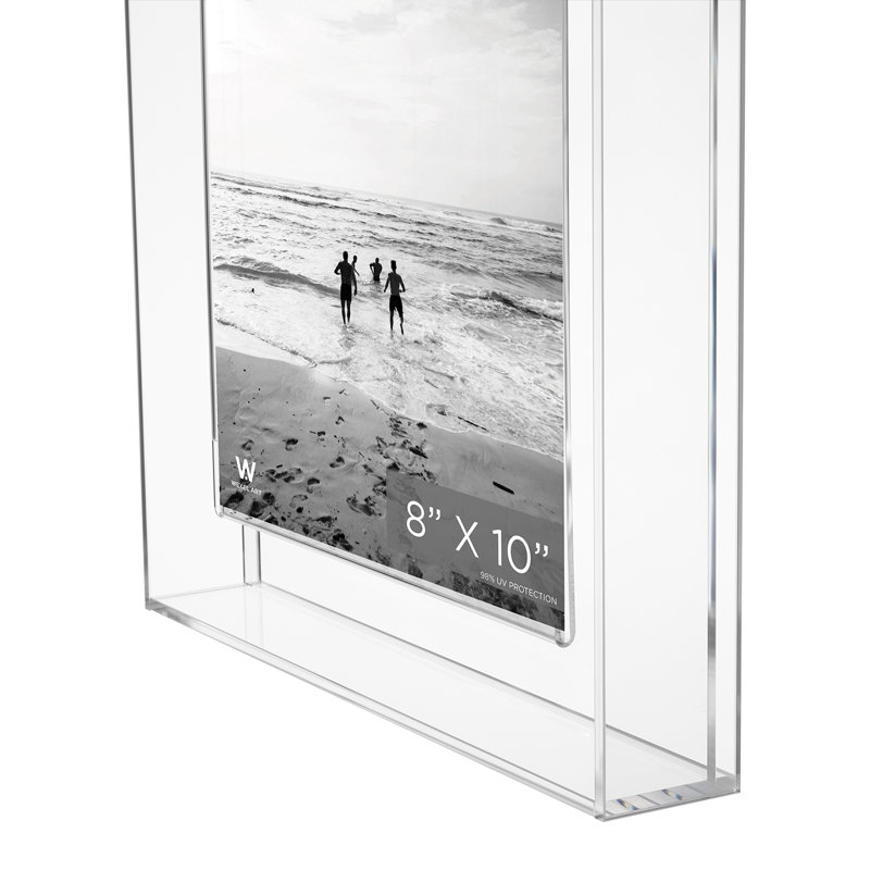 Cadre flottant pour table ou mur avec porte-photo magnétique, Frost, 8 po x 10 po