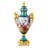 Elegant and Decorative 28 Inch Louis XV Jar with Porcelain & Bronze Cherub Handles for Home Decor