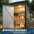 5x3FT Multi‑Use Outdoor Storage Shed, Lockable Galvanized Steel Shed with Sloping Roof for Backyard, Patio-122877645
