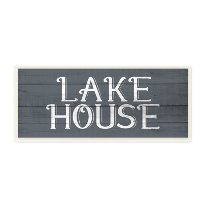 Panneau Lake House bleu et blanc