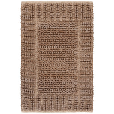 Natura 286 Flatweave Wool/Cotton Rug in Brown