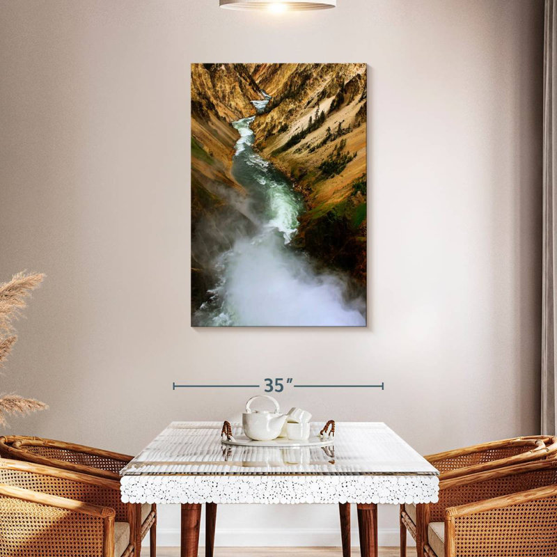 Alvord Fierce Yellowstone River, H 45 po x l 30 po