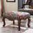 Upholstered Armchair with Ottoman