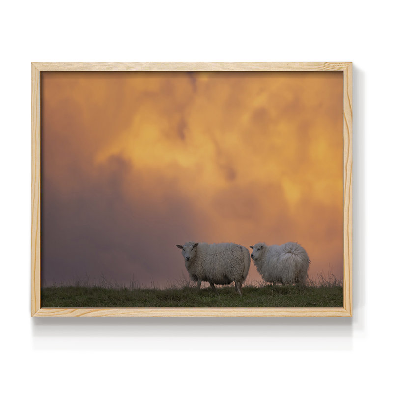 Dynamic Duo -Framed Print - Restickable, 8" H x 10" W, Natural