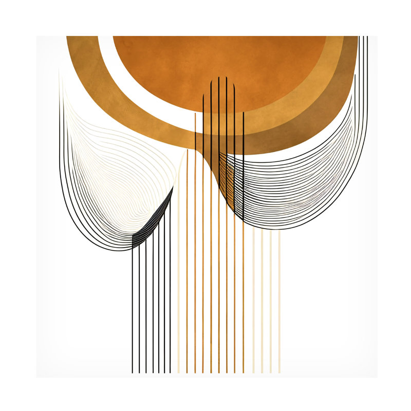 «Goree Abstract Mid Century Abstract, peinture sur toile», impression sur toile, H 35 po x l 35 po x P 2 po