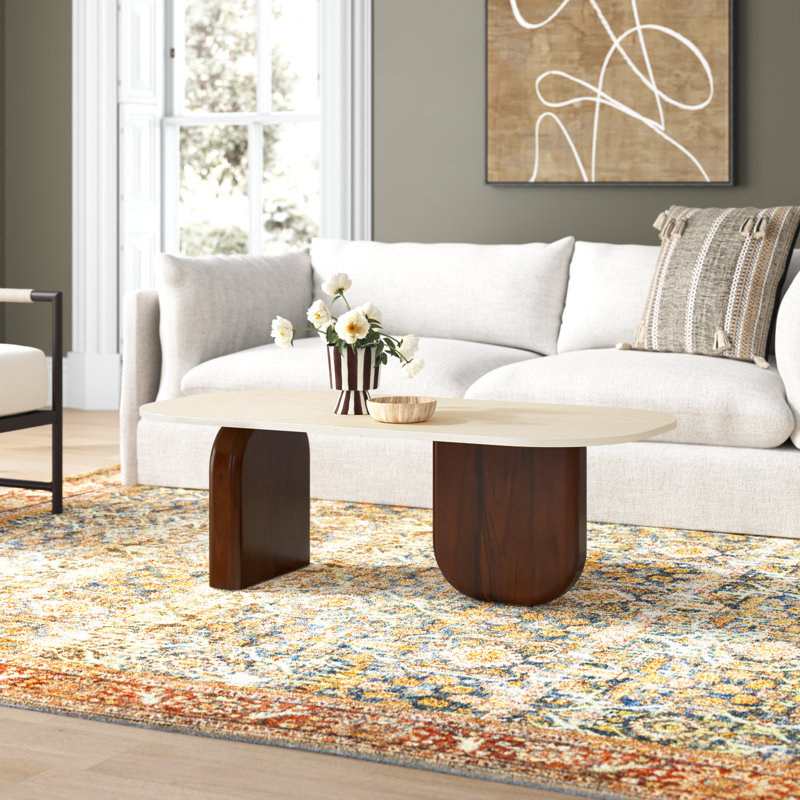 Dujon Marble Top Single Coffee Table