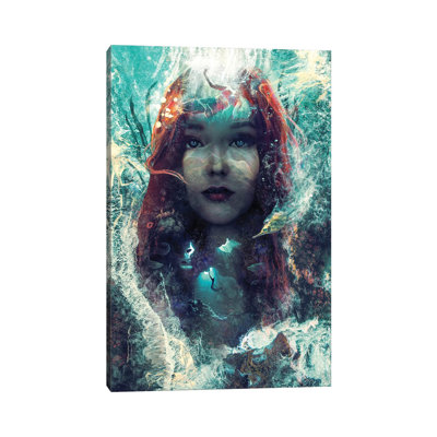 Mermaid by Barrett Biggers - Wrapped Canvas Print