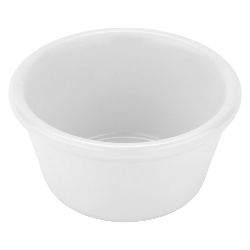 G.E.T. Melamine 12 Piece Ramekin / Soufflé Dish Bakeware Set, White