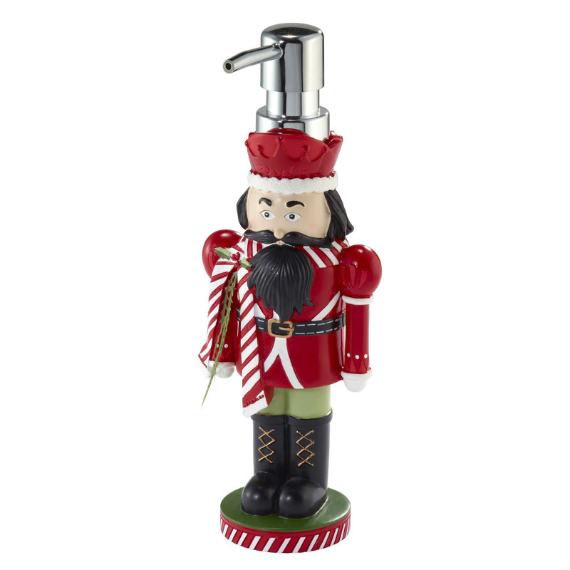 Peppermint Nutcracker Bath Lotion Dispenser