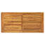 Élégante table d'extérieur en bois avec table et banc en métal