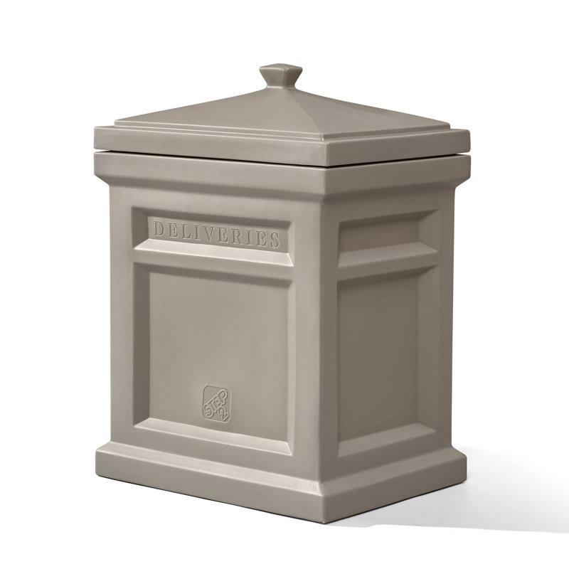 Step2 Express Parcel Delivery Box Plastic Parcel Locker, Mocha