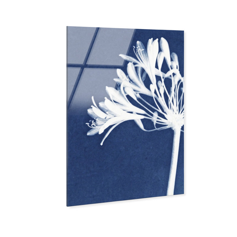 Cyan Bloom Print by Oliver Gal, 36"H x 54"W, High-Gloss Acrylic Print