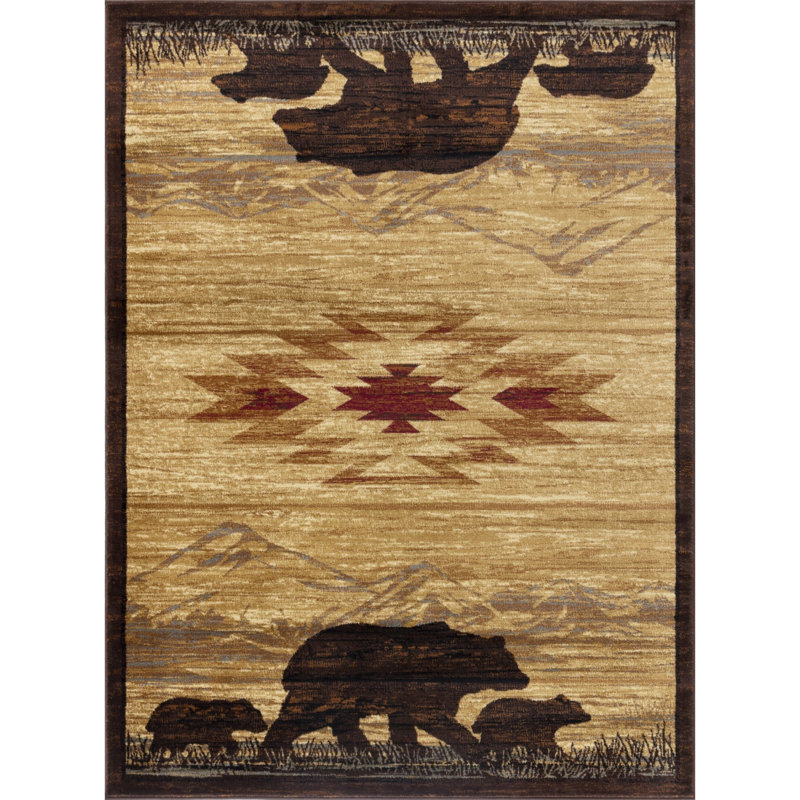 Tapis en polypropylène durable pour le style chalet rustique et les endroits très fréquentés