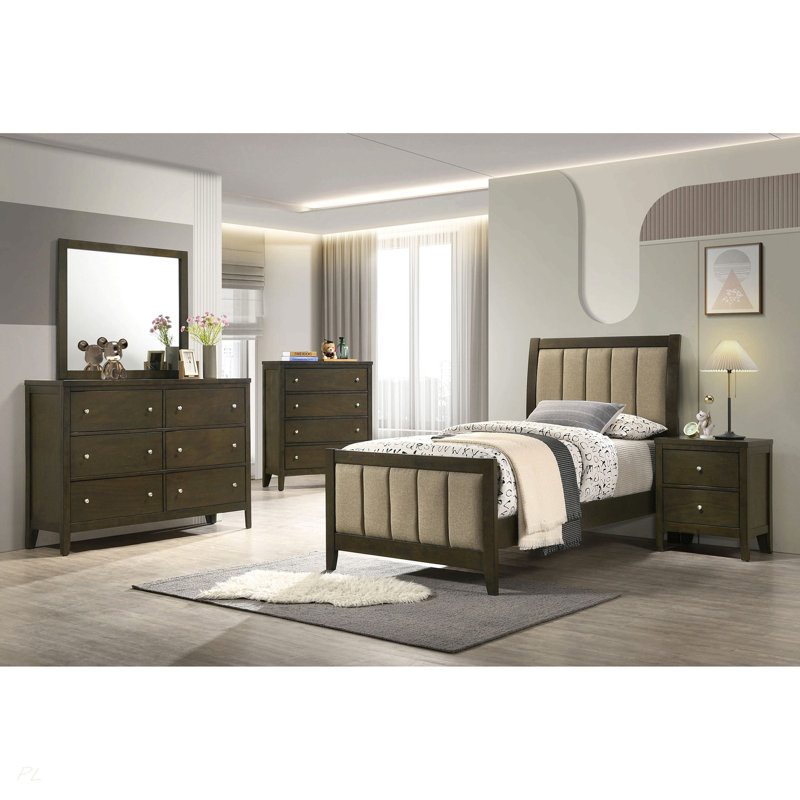 Clement Dark Cocoa  Twin Panel Bed