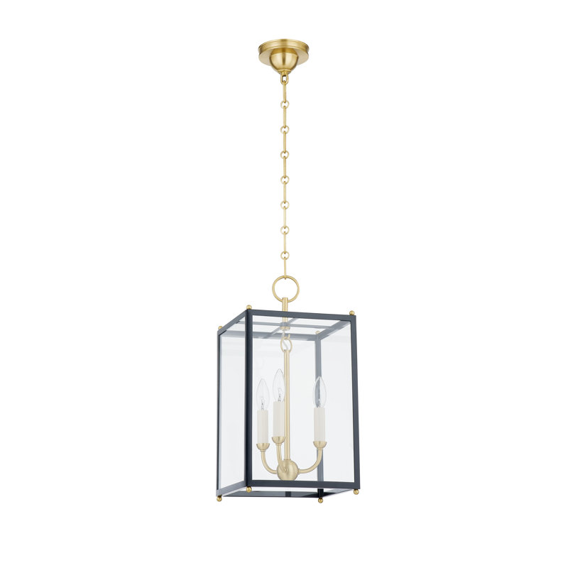 Chaselton 3 - Light Simple Pendant, Clear Glass/Black