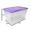 58 pte Ensemble de bacs de rangement en plastique