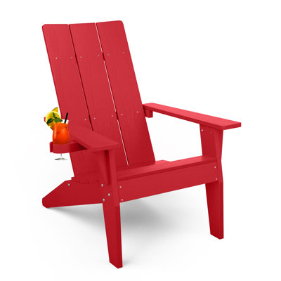 Chaise Adirondack d'extérieur moderne en plastique / résine pour chaises longues