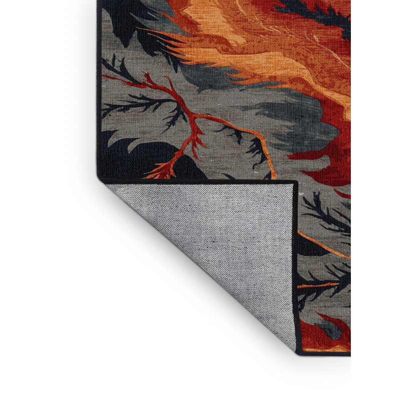 Tapis brun lavable à la machine, Rectangle 4 pi x 6 pi