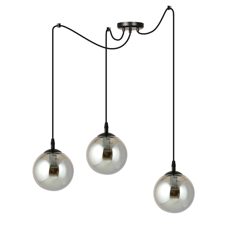 Garnes 3 - Light Sphere Pendant, Graphite