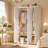 47.4" W Modular Wardrobe Set with 6 Doors, 2 Hanging Rods and Hidden Bedroom Storage