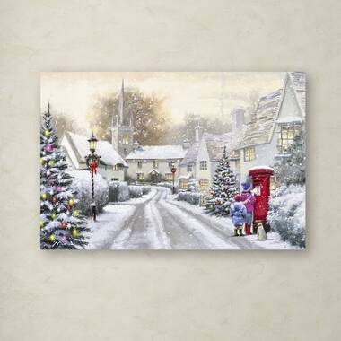 Christmas Cottage I by Nicky Boehme Fine Art Paper Poster (styles > Decorative Art > Holiday Décor > Christmas art) - 16x24x.25