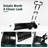 Balconera 48 Inch Snow Pusher with Wheels, U-Shaped Handle Snow Shovel