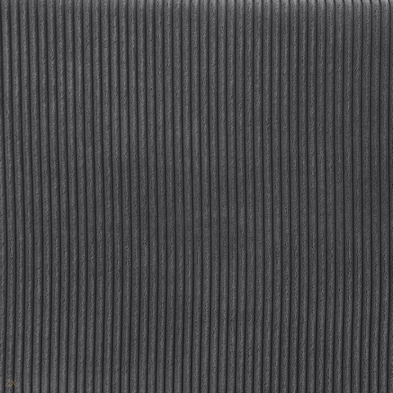 Canapé modulaire réversible Corduroy, Velours côtelé gris foncé