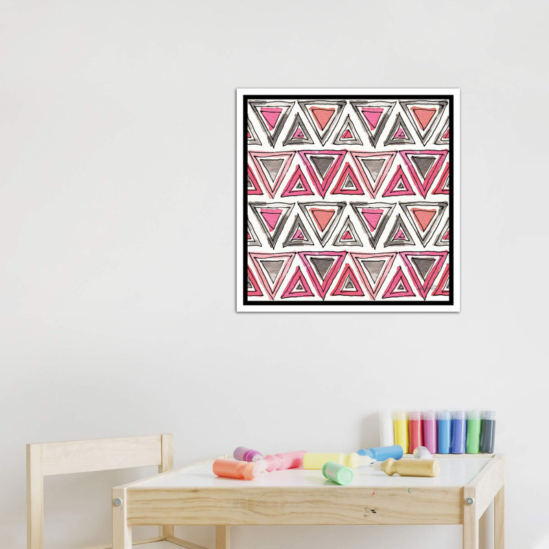 Art sur motif d’accents chic, H 18 po x l 18 po x P 1,5 po, Toile blanche encadrée
