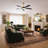 TurboBreeze 52'' - 5 Blade Modern Ceiling Fan with Dimmable Light Kit and Remote Control-122950095-122950096