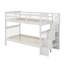 Twin Over Twin Bunk Bed With Storage And Guard Rail-909750135