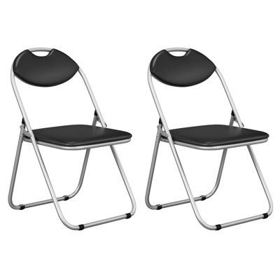 Filiberto Padded Stackable Folding Chair Set of 2