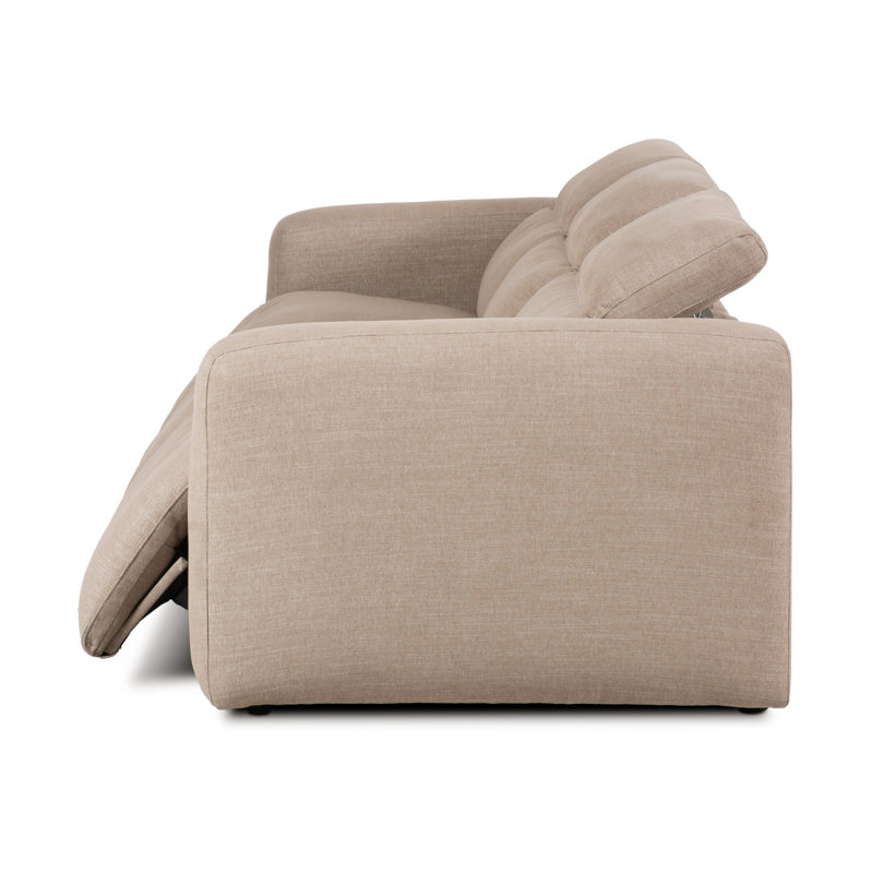 Radley Power Reclining Sofa, Crypton Nomad Taupe Polyester Blend
