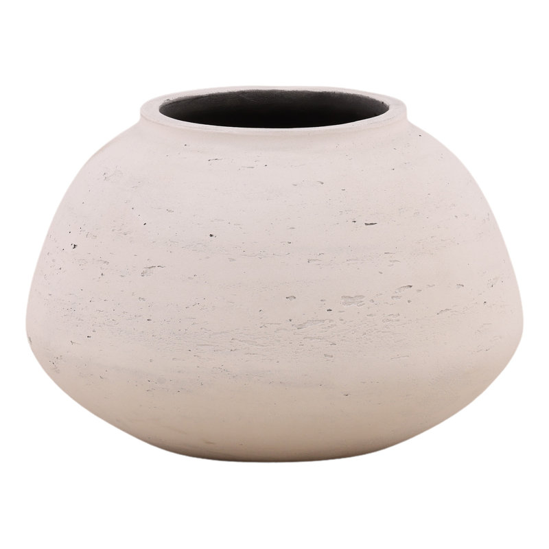 Nodal Vase, Antique White