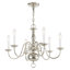 Lustre classique à 6 lumières de style bougie Benedetto-28328523-62820063
