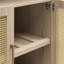 Armoire de rangement arquée avec design bohémien, armoire d'appoint