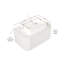 Meuble-lavabo flottant moderne avec lavabo, céramique durable et pierre frittée, finition blanche